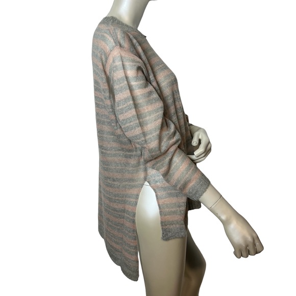 Kerisma brand Blue and Brown Stripe Lightweight knit Top - Picture 7 of 8